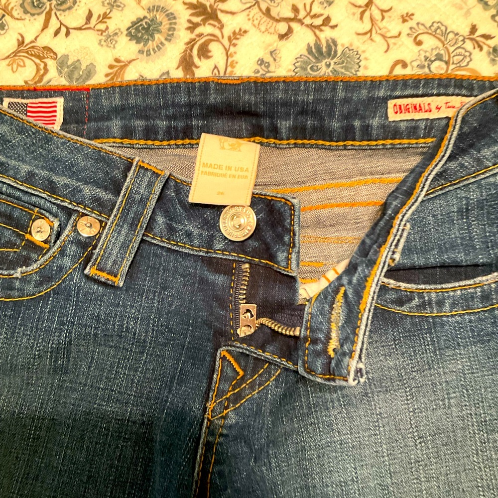 True Religion  Original Billy Jeans. Like new Size 25 US